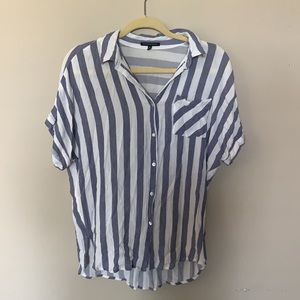 button-up striped blouse